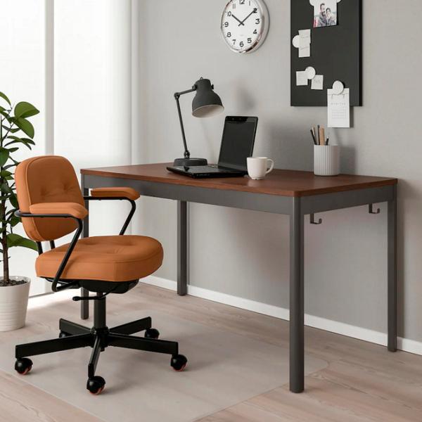 Masă de birou Ikea Idasen PAL/ Brown photo 2