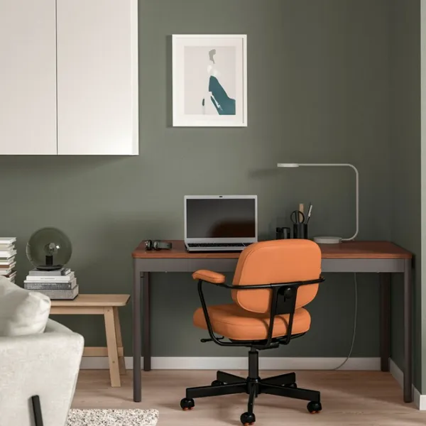 Masă de birou Ikea Idasen PAL/ Brown photo 3