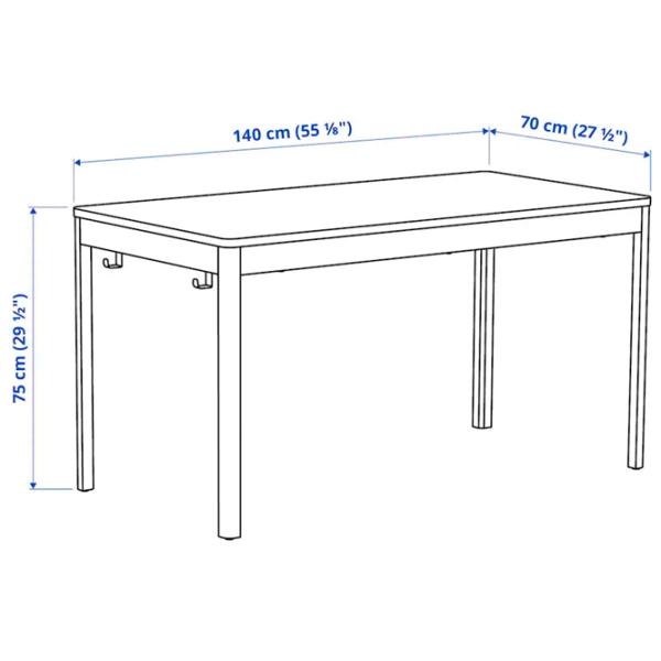 Masă de birou Ikea Idasen PAL/ Brown photo 4
