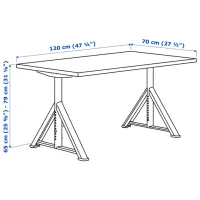 Masă de birou Ikea Idasen PAL/ Black photo 5