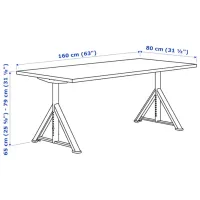 Masă de birou Ikea Idasen PAL/ Black photo 4