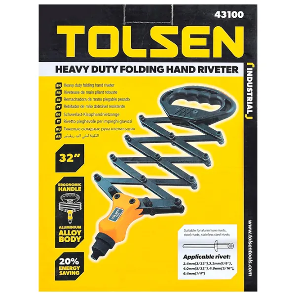 Clești de nituire Tolsen 43100 820 mm photo 2