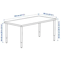 Masă de birou Ikea Lagkapten/Olov PAL/ White photo 6