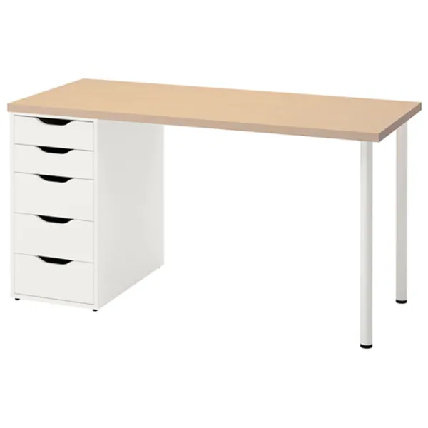 Masă de birou Ikea Malskytt/Alex PAL/ White photo 1 Masă de birou Ikea Malskytt/Alex PAL/ White photo 1