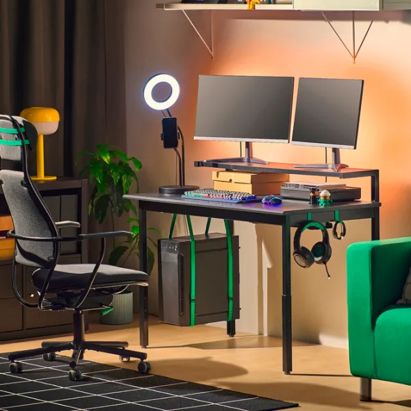 Masă de birou Ikea Utvisning PAL/ Black photo 2