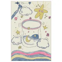 Ковер Covoare Ungheni Eu pictez covorul meu Разноцветный / Полипропилен