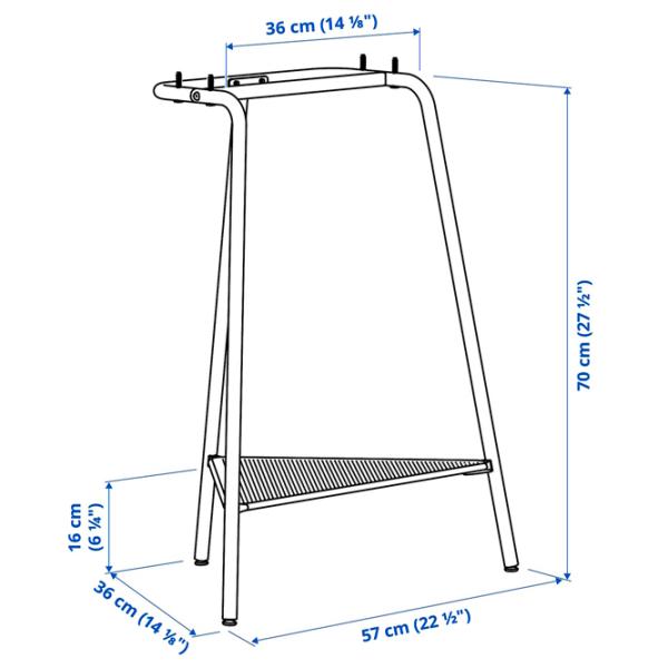 Masă de birou Ikea Anfallare/Tillslag PAL/ Brown photo 5