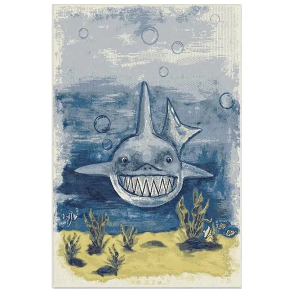 Covor Covoare Ungheni Eu pictez covorul meu Blue / Polipropilenă photo 1