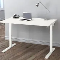Masă de birou Ikea Mittzon Bambus/ White photo 2