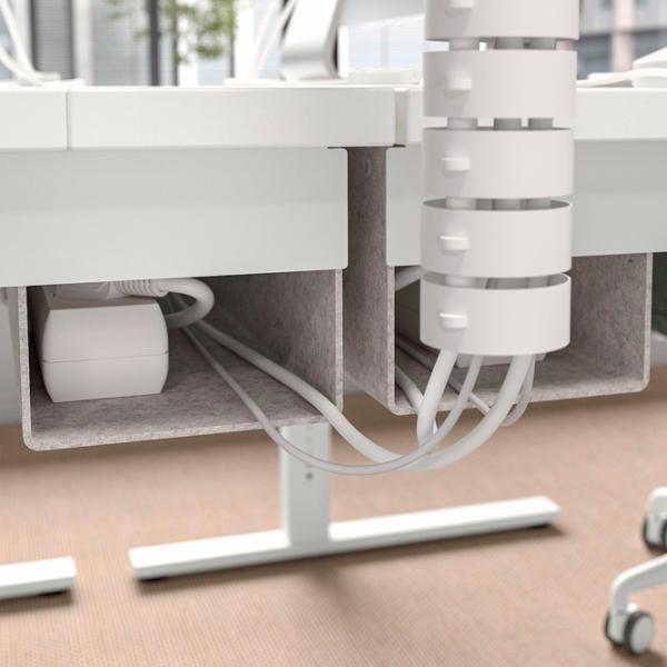 Masă de birou Ikea Mittzon Bambus/ White photo 4