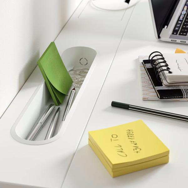 Masă de birou Ikea Mittzon Bambus/ White photo 6