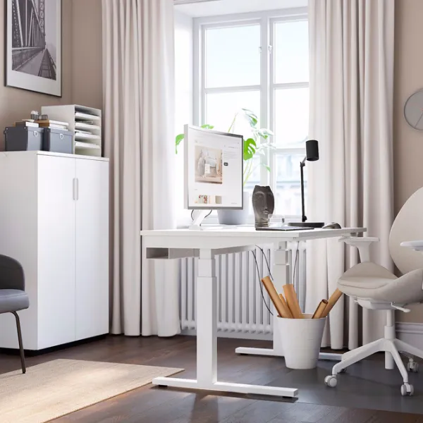 Masă de birou Ikea Mittzon PAL/ White photo 3