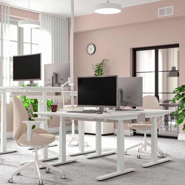 Masă de birou Ikea Mittzon PAL/ White photo 4