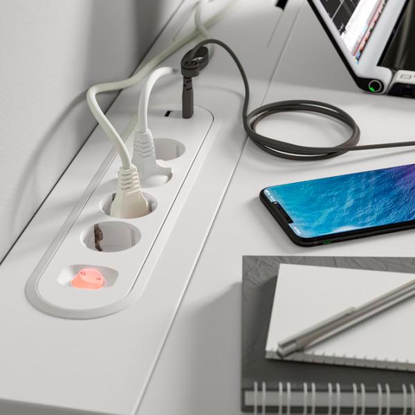 Masă de birou Ikea Mittzon PAL/ White photo 5