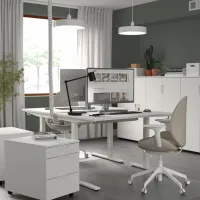 Офисный стол Ikea Mittzon ДСП/ Белый photo 7