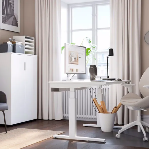 Masă de birou Ikea Mittzon PAL/ White photo 5
