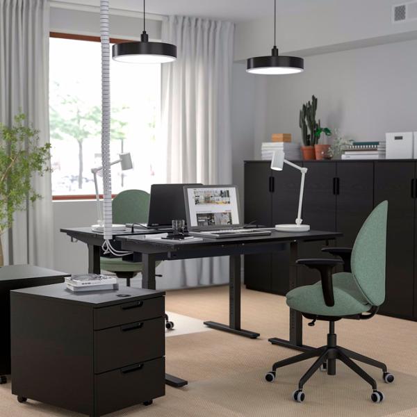Masă de birou Ikea Mittzon PAL/ Black photo 6 Masă de birou Ikea Mittzon PAL/ Black photo 6