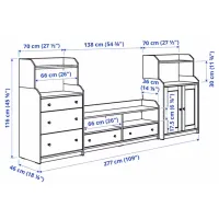 Comodă TV Ikea Hauga 166 x 277 x 46 / PAL photo 3