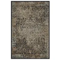 Covor Covoare Ungheni Bella Vintage Black Beige / Lână