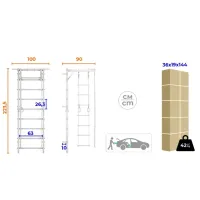 Гимнастические брусья ROMANA Plus Белый / Металл photo 2