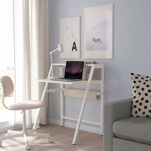 Masă de birou Ikea Mittplan MDF/ White photo 2