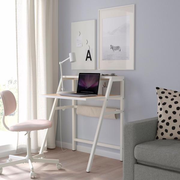 Masă de birou Ikea Mittplan MDF/ White photo 2