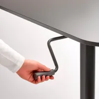 Офисный стол Ikea Segrare МДФ/ Тёмно-серый photo 5