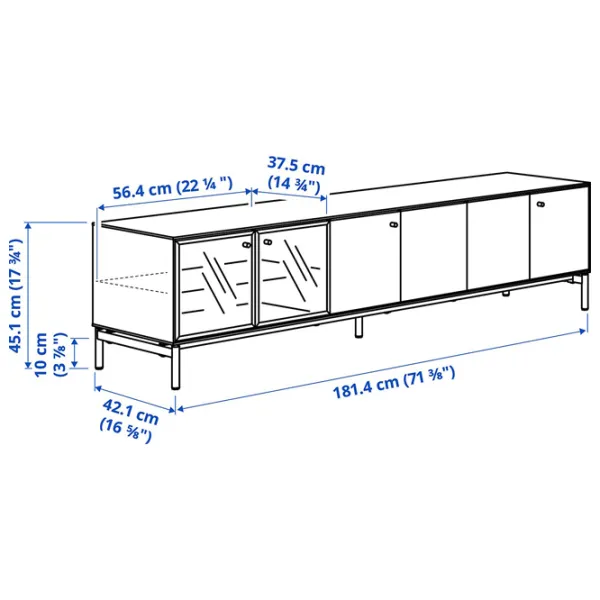 Comodă TV Ikea Boastad 45 x 181 x 42 / PAL photo 2