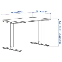 Офисный стол Ikea Trotten ДСП/ Белый photo 5