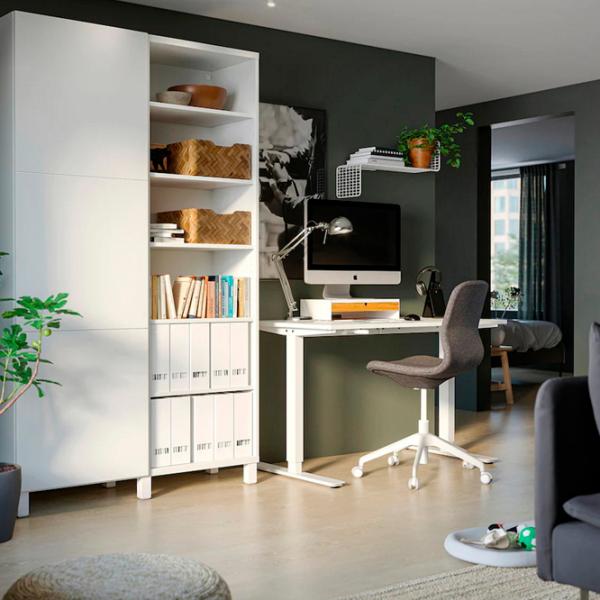 Masă de birou Ikea Trotten PAL/ White photo 3