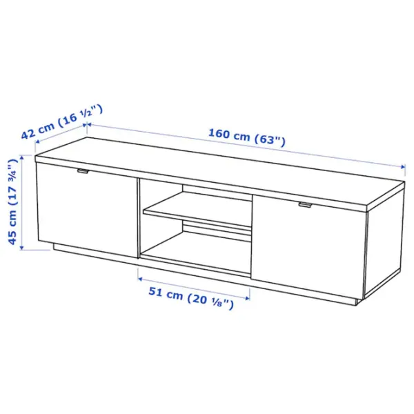Comodă TV Ikea Bays 45 x 160 x 42 / PAL photo 2 Comodă TV Ikea Bays 45 x 160 x 42 / PAL photo 2