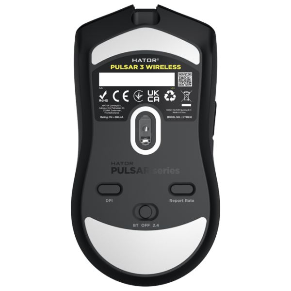 Мышь Hator Pulsar 3 Wireless Bluetooth, USB / Черный photo 5