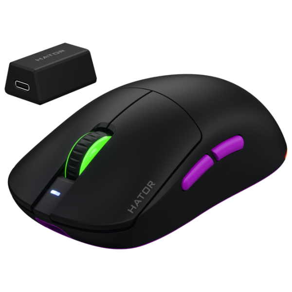 Mouse Hator Quasar 3 ULTRA 8K wireless Bluetooth, USB / Black photo 2 Mouse Hator Quasar 3 ULTRA 8K wireless Bluetooth, USB / Black photo 2