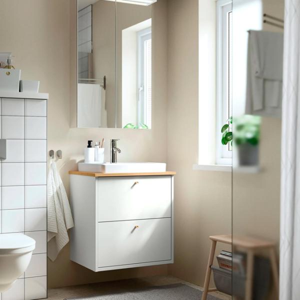 Dulap cu oglindă Ikea Lettan 95 x 60 x 15 / Oglindă / Silver photo 2 Dulap cu oglindă Ikea Lettan 95 x 60 x 15 / Oglindă / Silver photo 2
