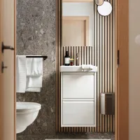 Шкаф с зеркалом Ikea Lettan 95 x 40 x 15см / Зеркало / Серебро photo 2