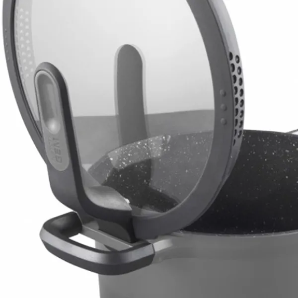 Сковорода BergHOFF Gem Stay-Cool 2307421 Сотейник / 28 см / Серый photo 2 Сковорода BergHOFF Gem Stay-Cool 2307421 Сотейник / 28 см / Серый photo 2