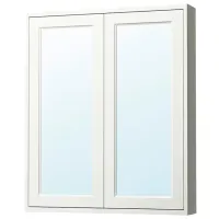 Шкаф с зеркалом Ikea Tannforsen 95 x 80 x 15см / Зеркало / White