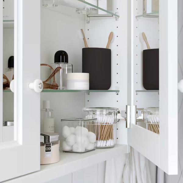 Dulap cu oglindă Ikea Tannforsen 95 x 80 x 15 / Oglindă / White photo 2 Dulap cu oglindă Ikea Tannforsen 95 x 80 x 15 / Oglindă / White photo 2