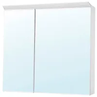 Шкаф с зеркалом Ikea Treasjon 75 x 80 x 17см / Зеркало / White