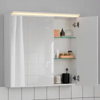 Dulap cu oglindă Ikea Treasjon 75 x 80 x 17 / Oglindă / White photo 3