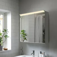 Dulap cu oglindă Ikea Treasjon 75 x 80 x 17 / Oglindă / White photo 6