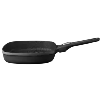 Сковорода BergHOFF Gem 2307306 Tigaie-grill / 24 см / Черный photo 3