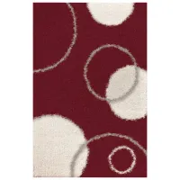 Ковер Covoare Ungheni Shaggy Red White / Полипропилен