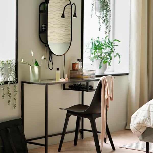 Masă de birou Ikea Vittsjo Sticlă/ Black photo 4