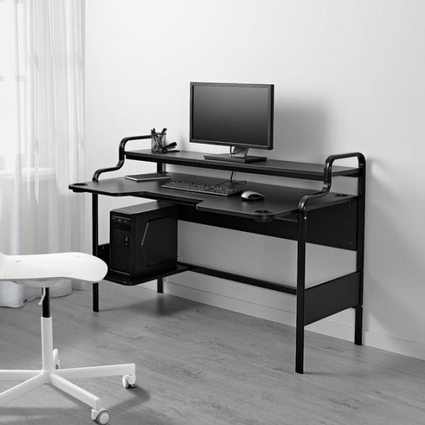 Masă de birou Ikea Fredde PAL/ Black photo 2 Masă de birou Ikea Fredde PAL/ Black photo 2