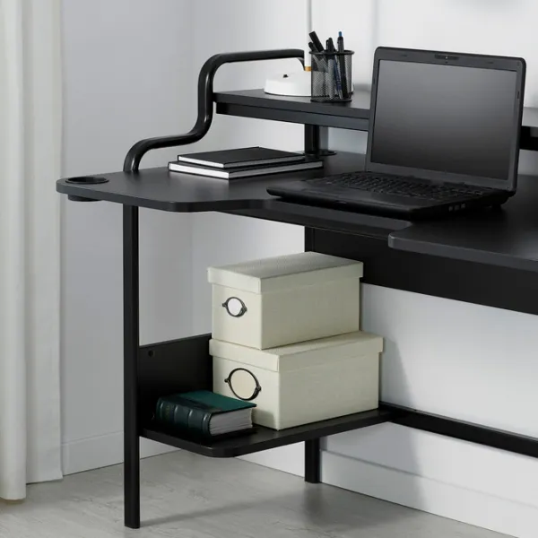 Masă de birou Ikea Fredde PAL/ Black photo 4 Masă de birou Ikea Fredde PAL/ Black photo 4