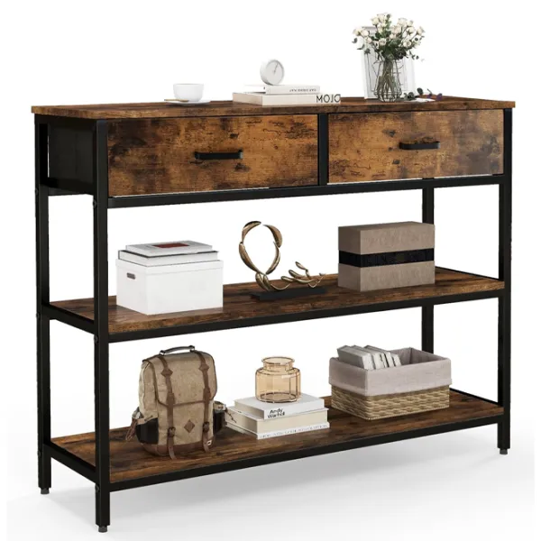 Консольный стол Costway JV10599CF  Rustic Brown / Металл photo 2