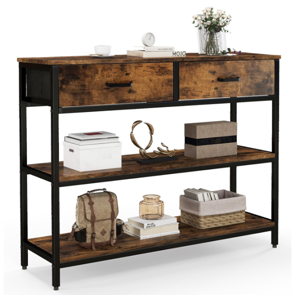 Консольный стол Costway JV10599CF  Rustic Brown / Металл photo 2
