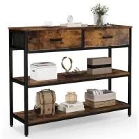 Консольный стол Costway JV10599CF Rustic Brown / Металл photo 2