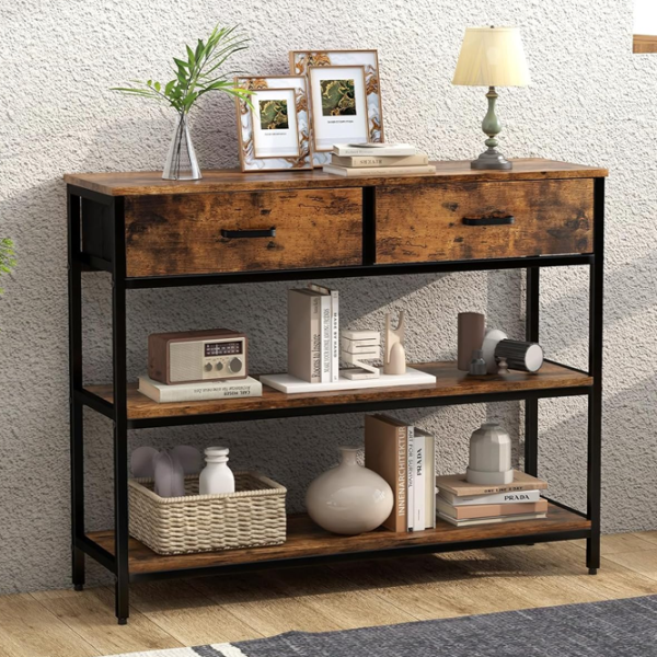 Консольный стол Costway JV10599CF  Rustic Brown / Металл photo 4